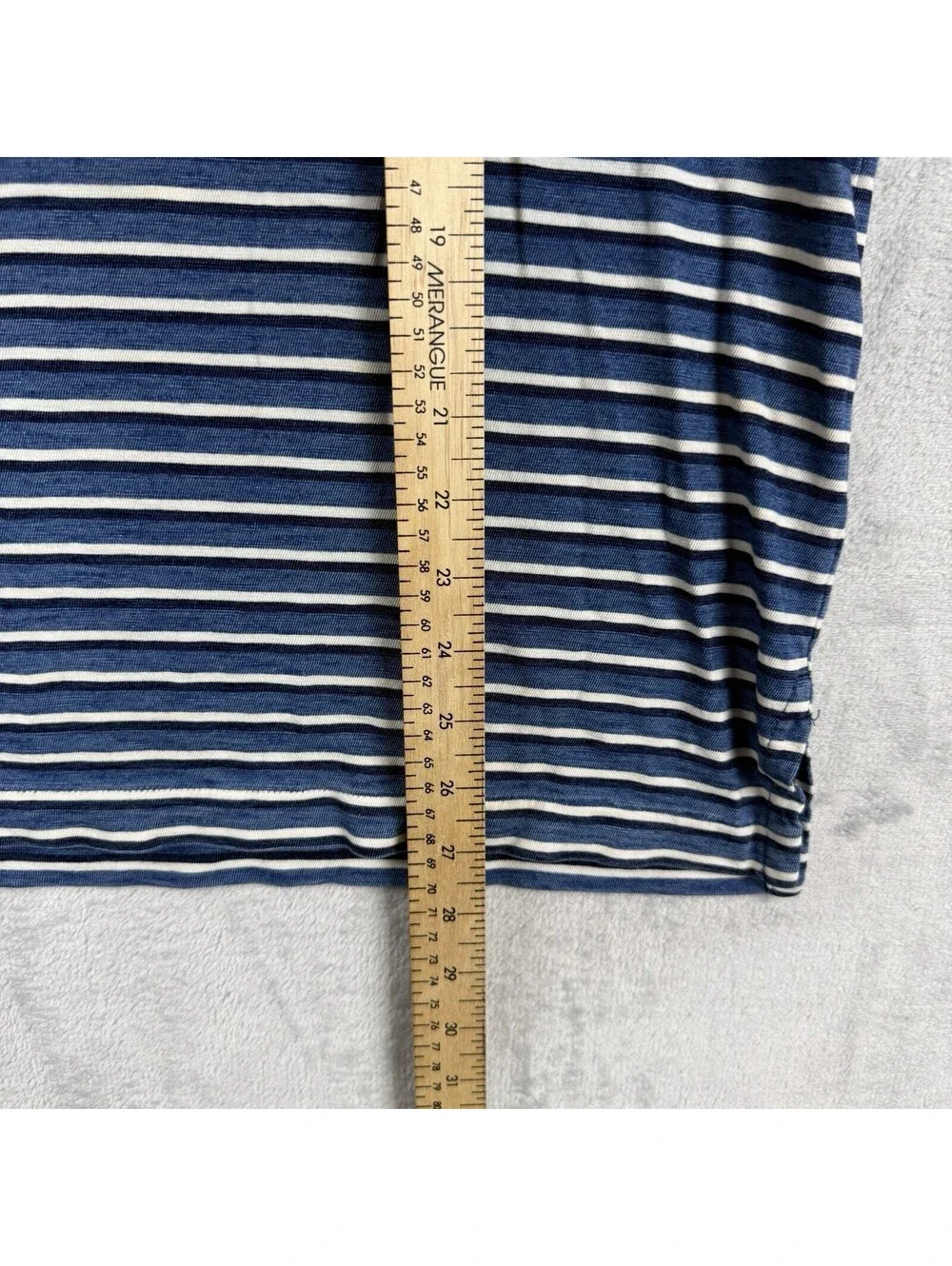 Polo Ralph Lauren Men’s M Blue White Striped Pocket Polo Shirt Cotton Nautical